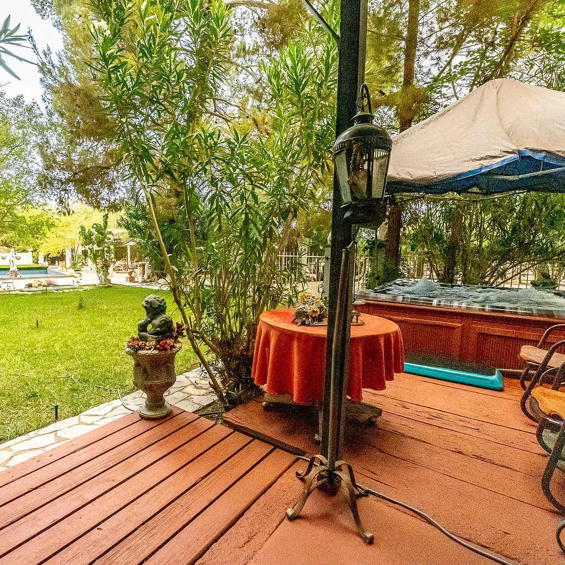 Lawn view from main house porch