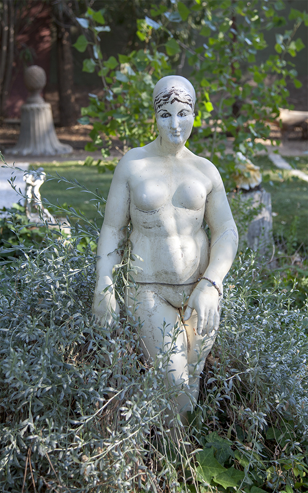 Bathing woman statue