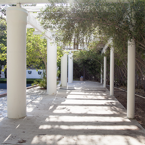 View through columns