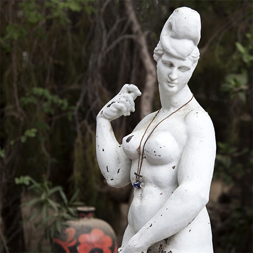 White female statue