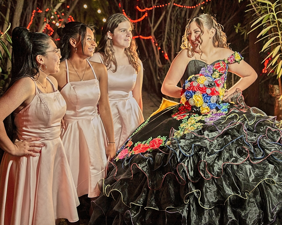 The Quinceañera and Her Damas